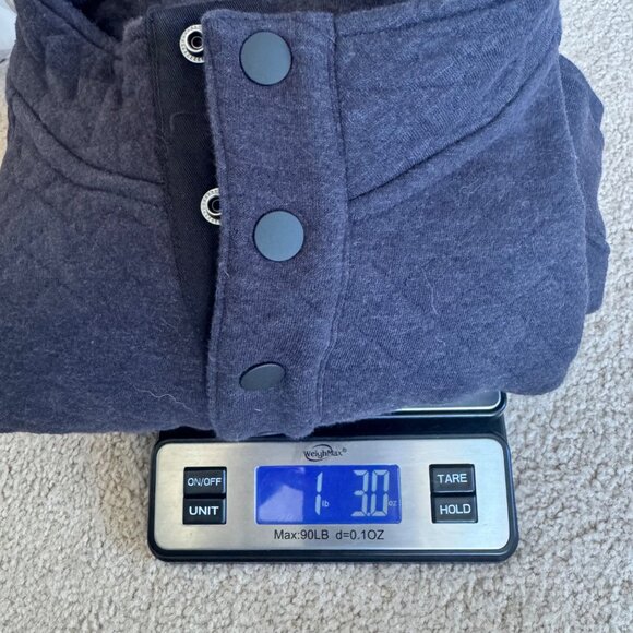 Eddie Bauer Mens Quilted Pullover Sweatshirt XXL Black Cotton Blend - Picture 12 of 12